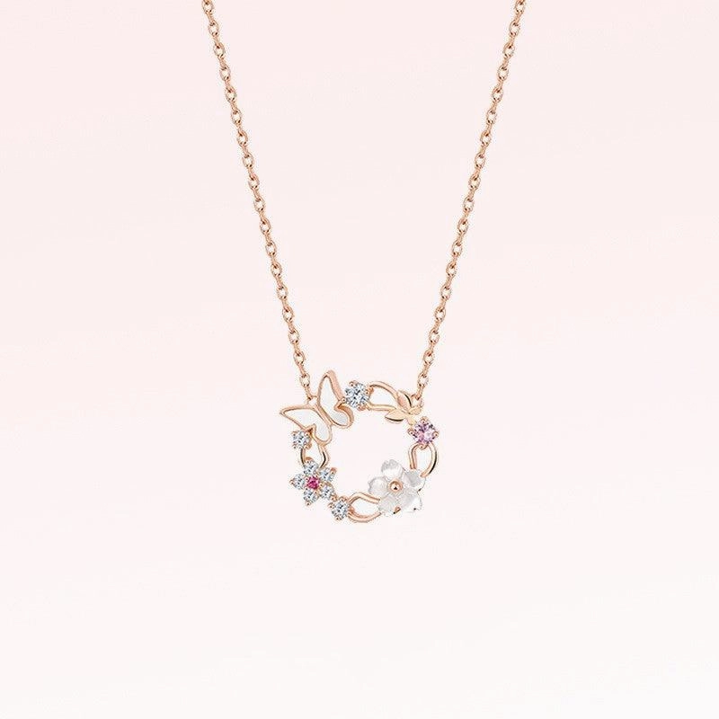 Women's Butterfly Sterling Silver Necklace