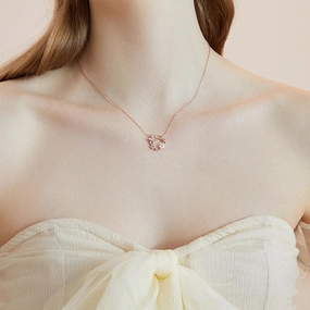 Women's Butterfly Sterling Silver Necklace 