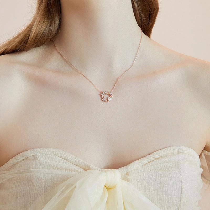 Women's Butterfly Sterling Silver Necklace 
