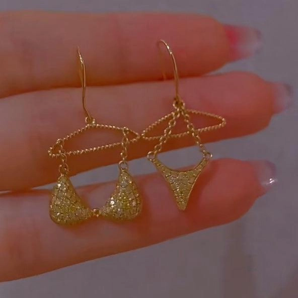 Women's Fashion Bikini Shaped Dangle Earrings