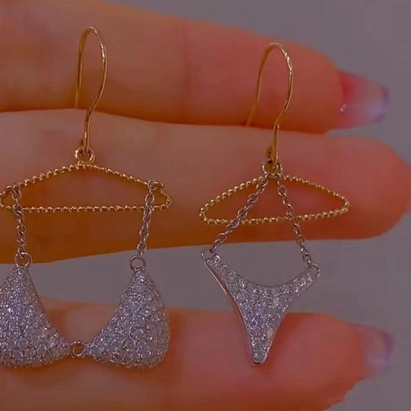 Women's Fashion Bikini Shaped Dangle Earrings
