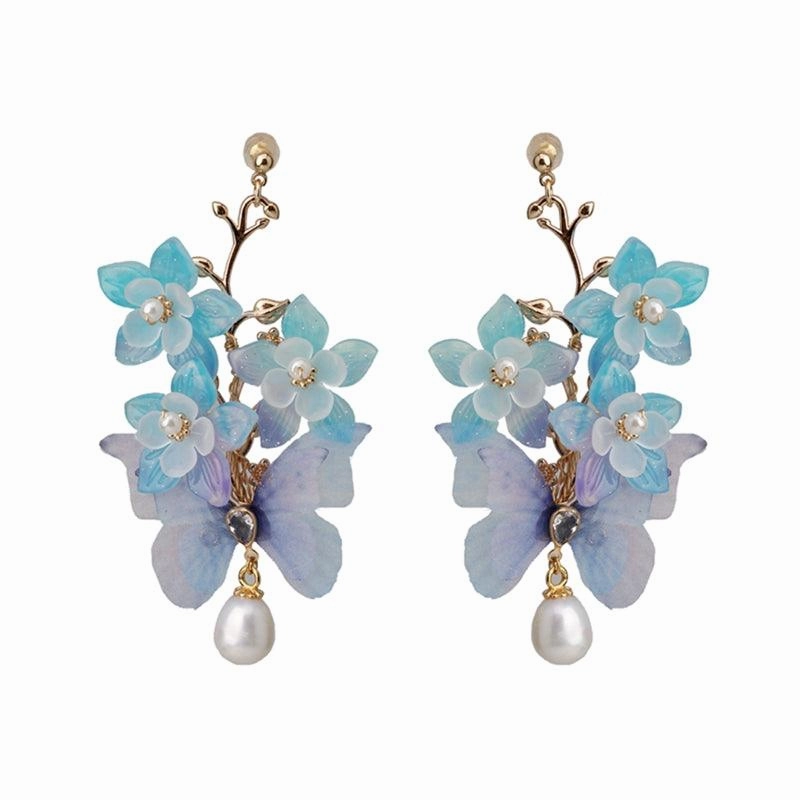 Women's Fashion Butterfly Flower Shape Earrings