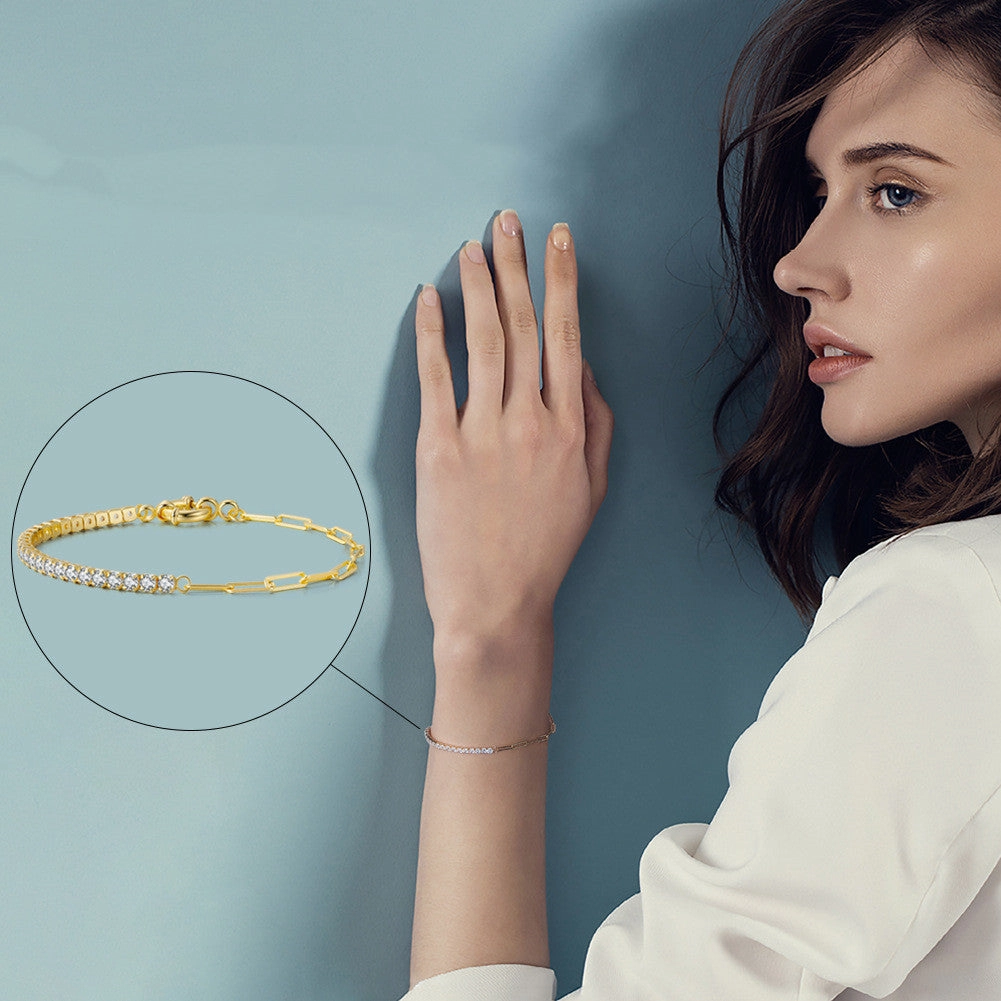 Women's Fashion Casual Sterling Silver Bracelet 