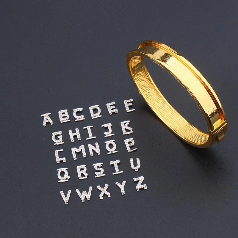 Women's Fashion English Letter Bracelet