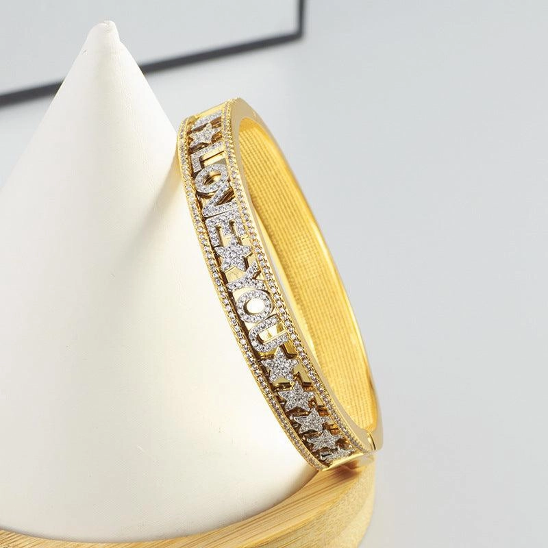 Women's Fashion English Letter Bracelet