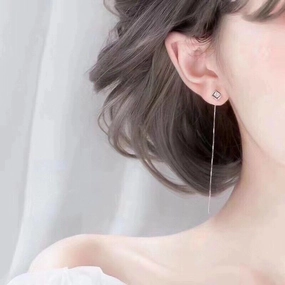 Women's Fashion Mermaid Tail Sterling Silver Ear Wire 