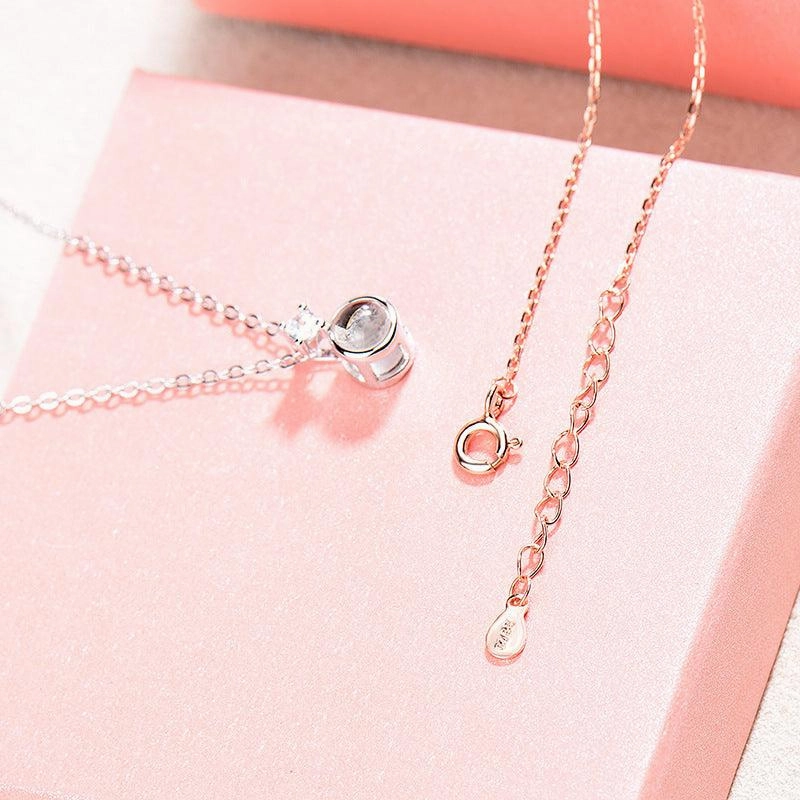 Women's Fashion Minimalist Picture Projection Collarbone Chain