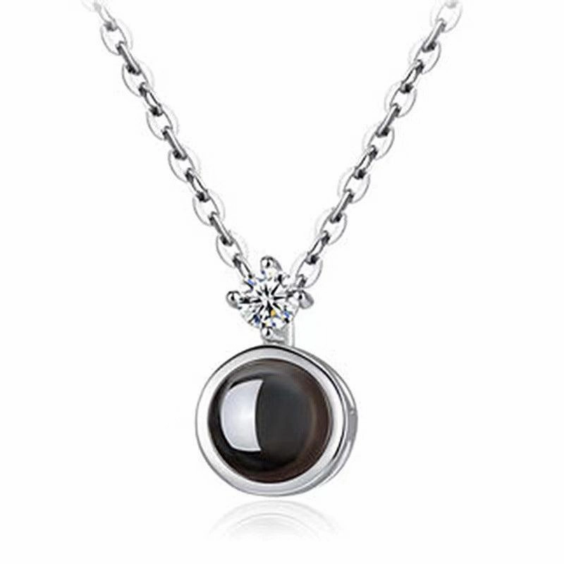 Women's Fashion Minimalist Picture Projection Collarbone Chain