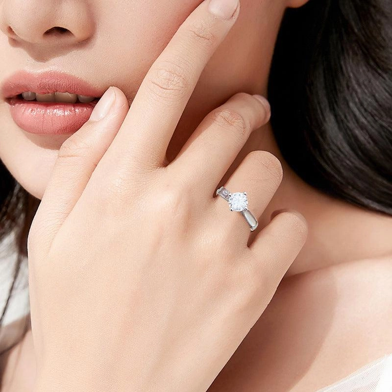 Women's Fashion Mosant Diamond Ring 