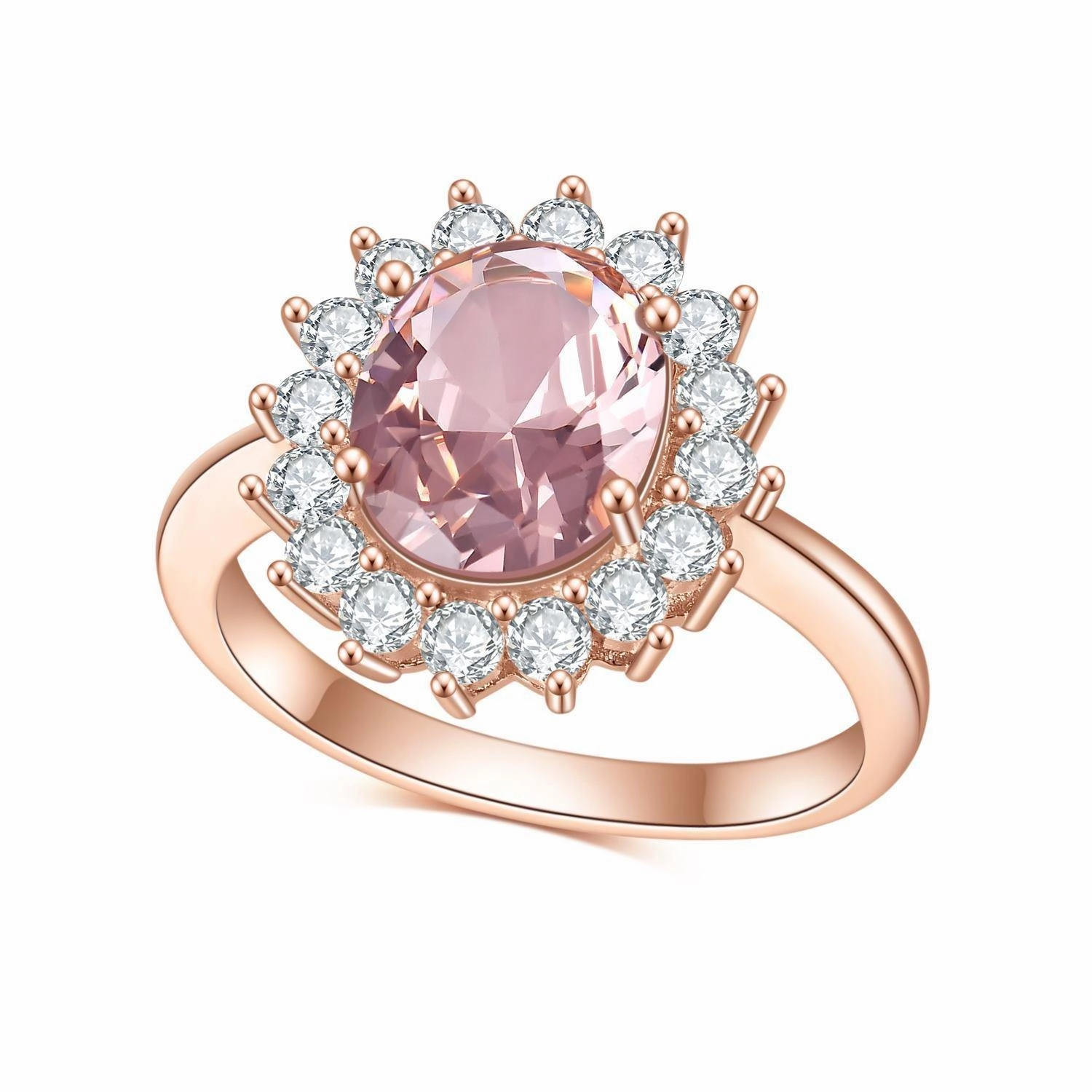 Women's Fashion Simple Ring Inlaid With Gem