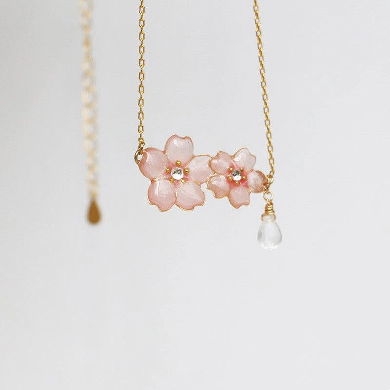 Women's Fashion Simple Silver Gold-plated Pendant Necklace