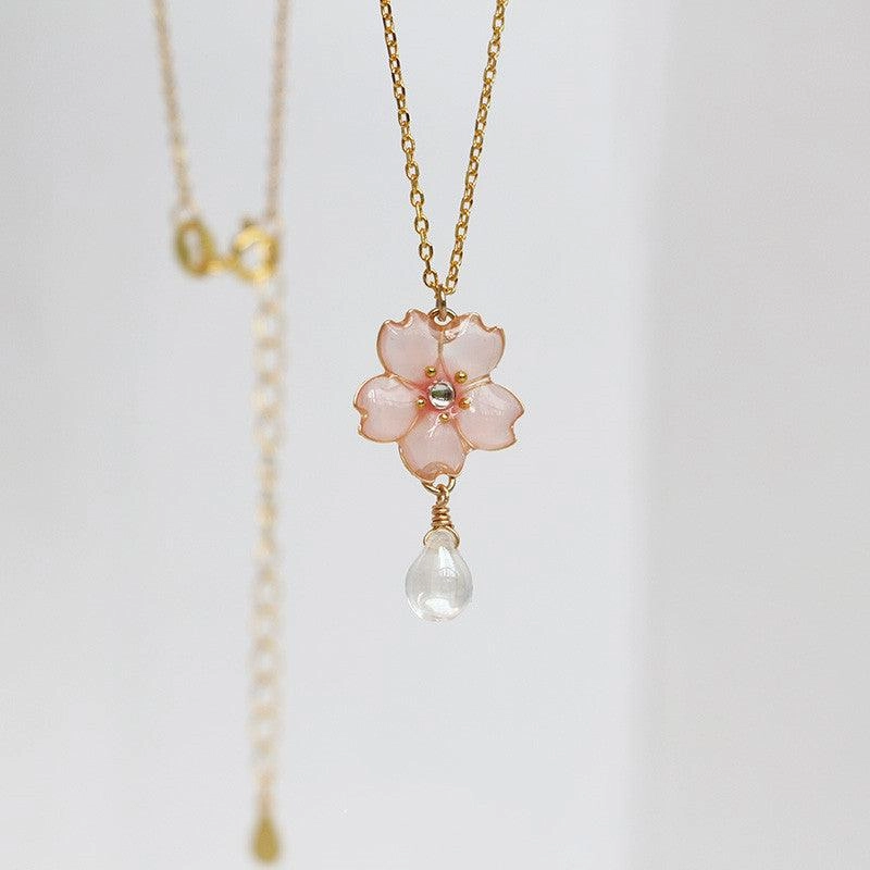 Women's Fashion Simple Silver Gold-plated Pendant Necklace