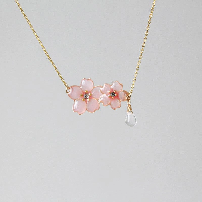 Women's Fashion Simple Silver Gold-plated Pendant Necklace