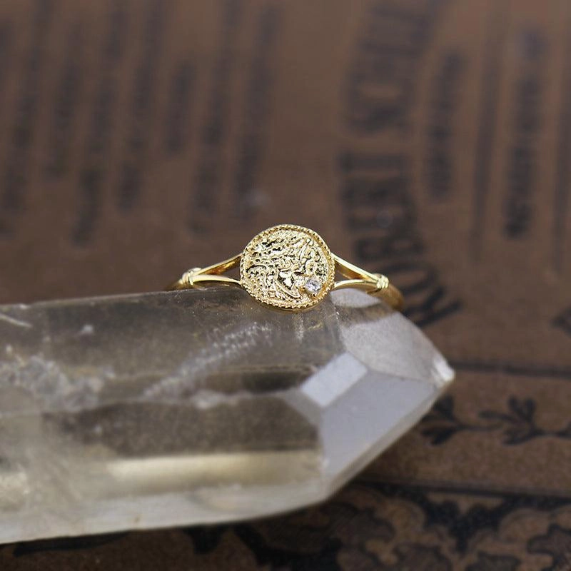 Women's Fashion Simple Vintage Irregular Ring 