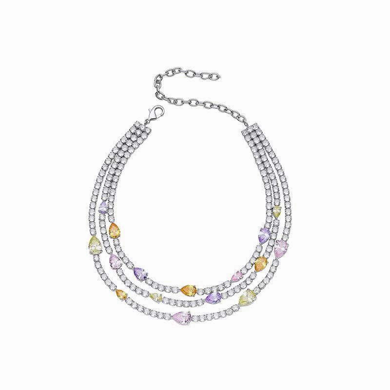 Women's Fashion Simple Water Drop Tassel Necklace