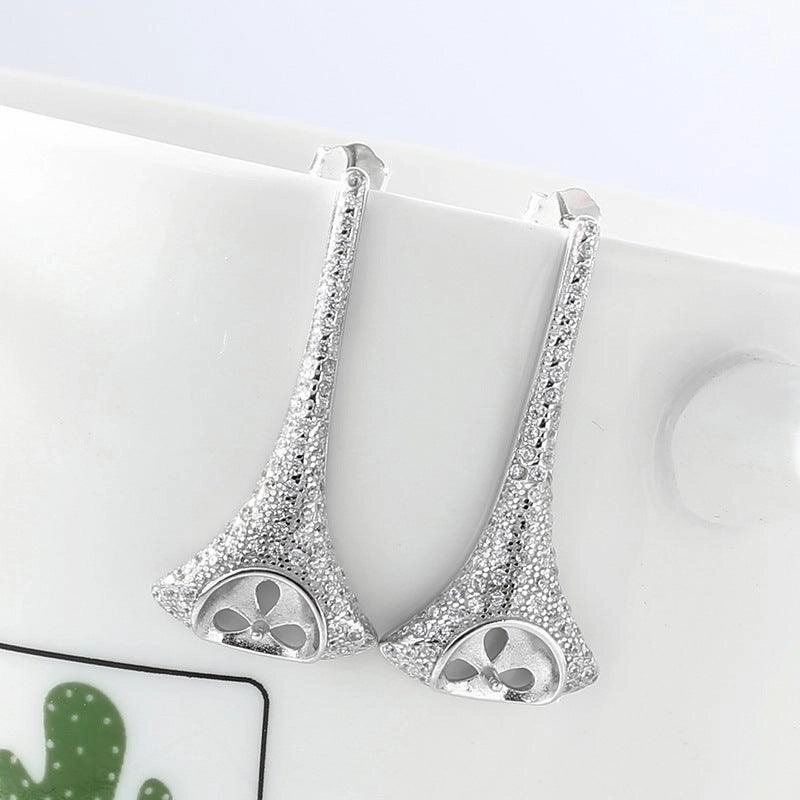 Women's Fashion Sterling Silver Natural Pearl Earrings