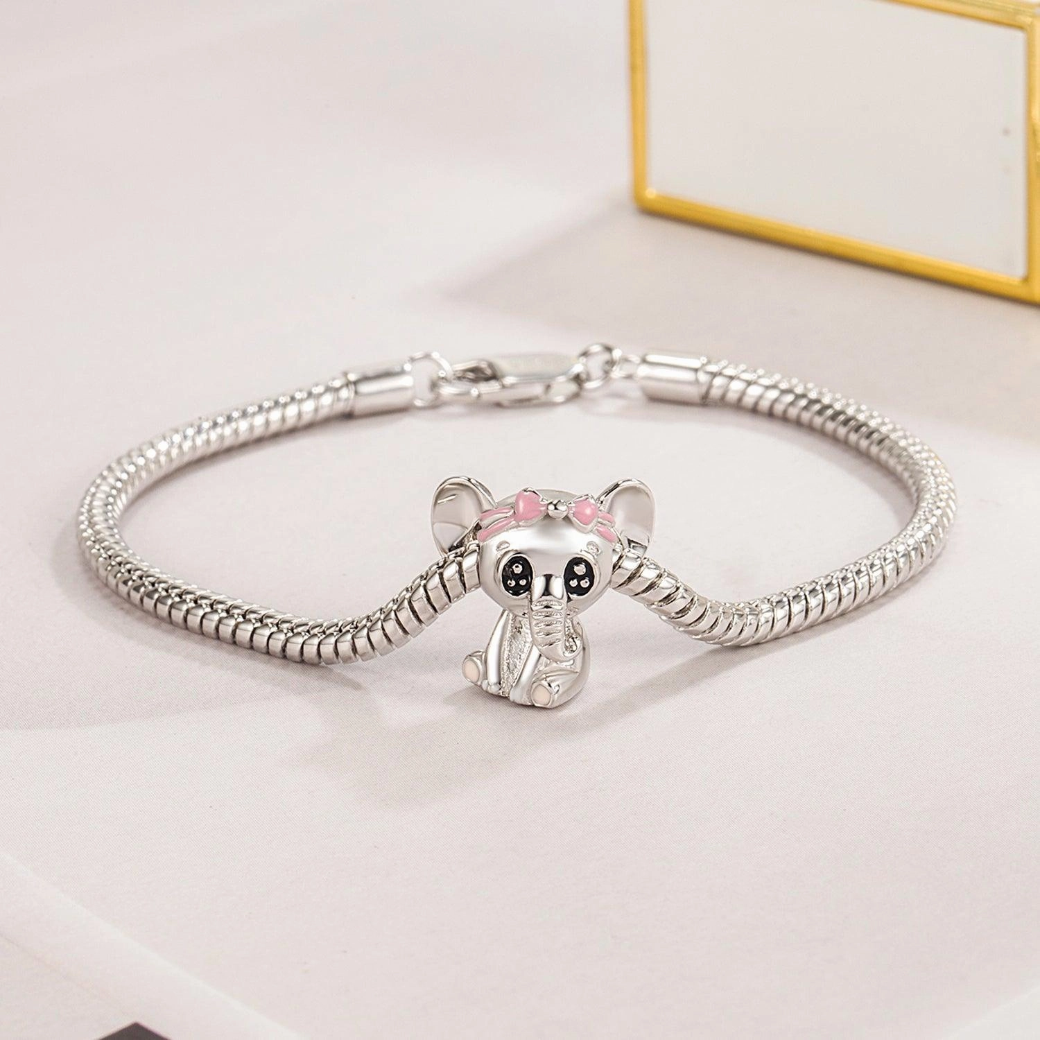 Women's Fashion Sterling Silver Snake Bone Bracelet