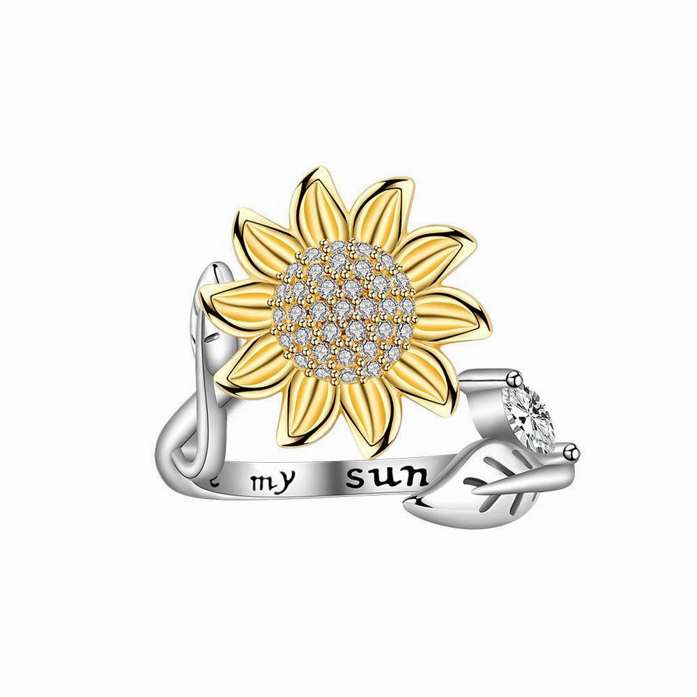Women's Fashion Sterling Silver Swivel Ring