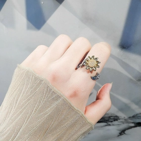 Women's Fashion Sterling Silver Swivel Ring 