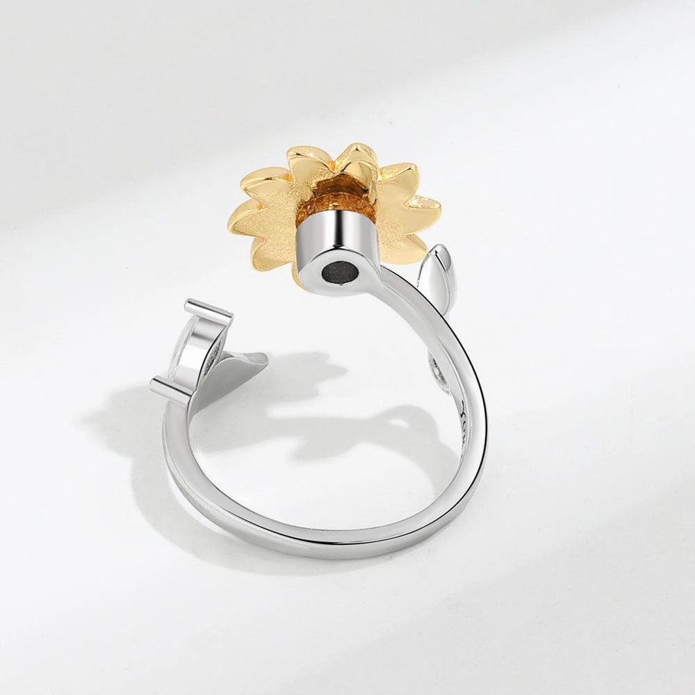Women's Fashion Sterling Silver Swivel Ring