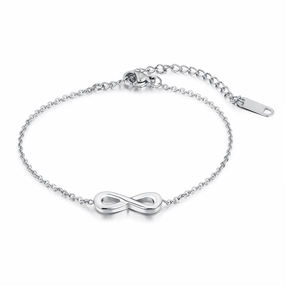 Women's infinity bracelet - silver hand-chain-bracelet  
