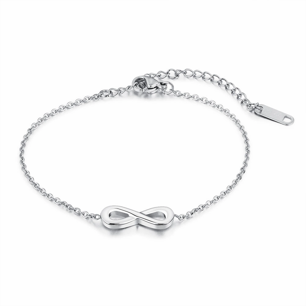 Women's infinity bracelet - silver hand-chain-bracelet  