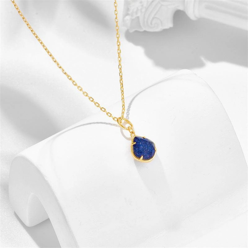 Women's Inlaid Natural Sandstone Pendant