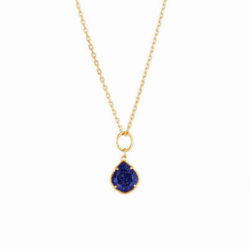 Women's Inlaid Natural Sandstone Pendant