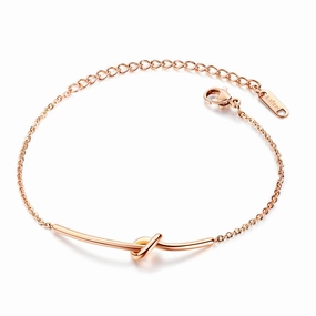 Women's knot bracelet - rose hand-chain-bracelet  