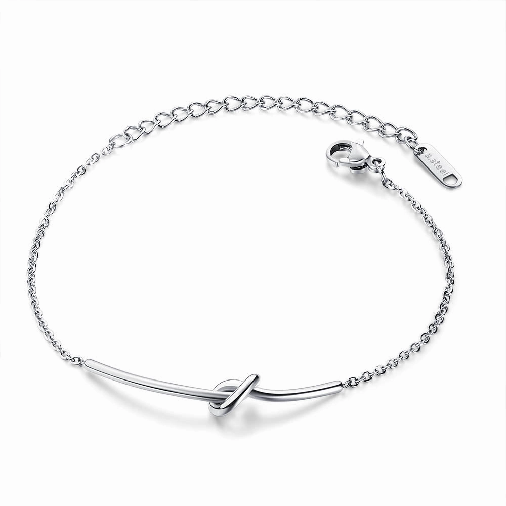 Women's knot bracelet - steel hand-chain-bracelet  