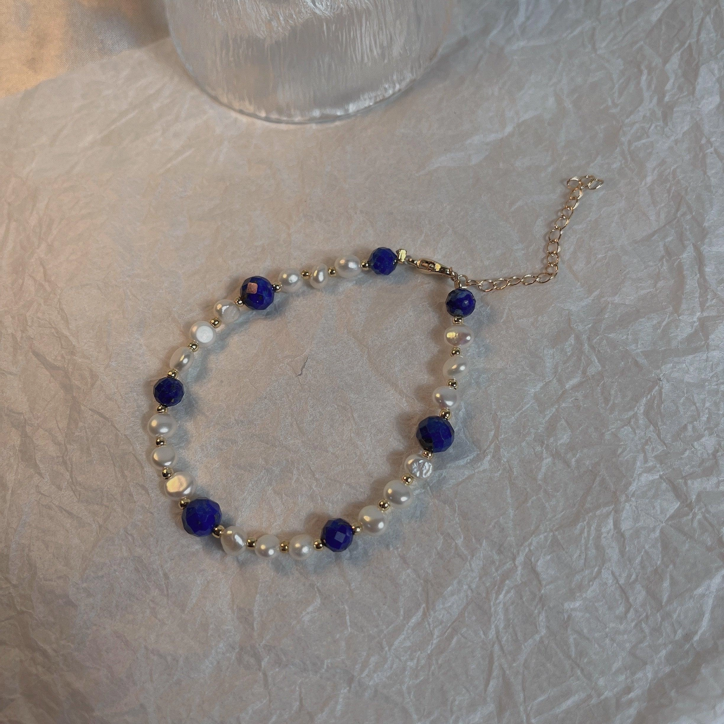 Women's Natural Crystal Pearl Bracelet