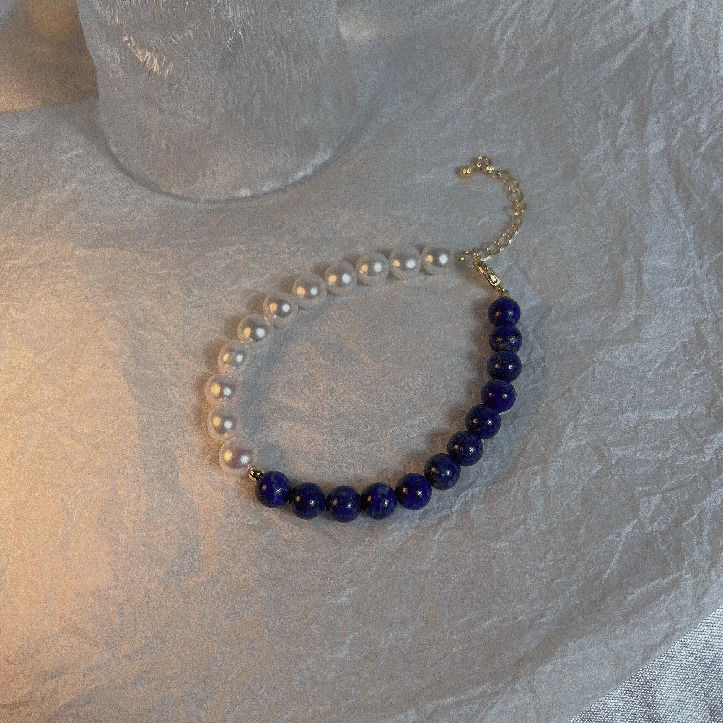 Women's Natural Crystal Pearl Bracelet