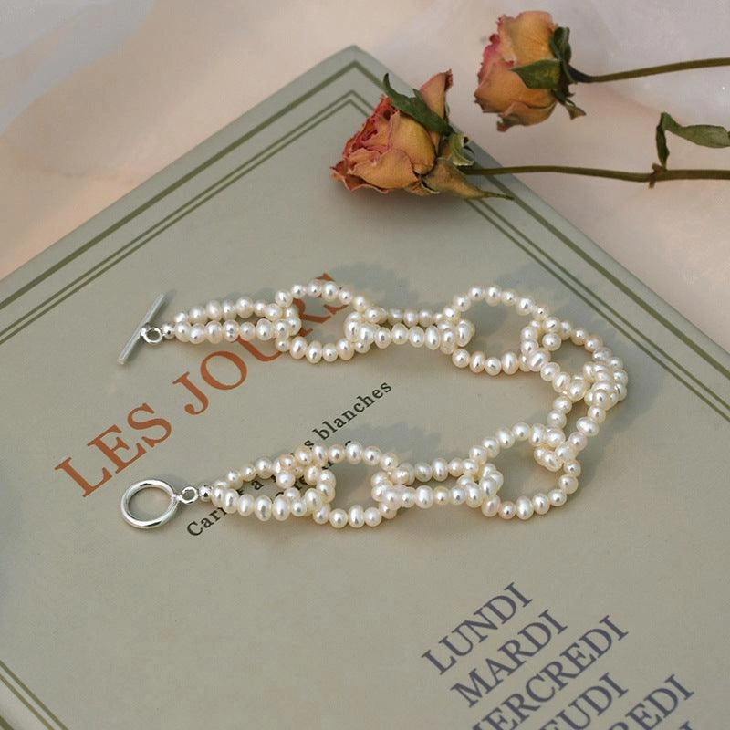 Women's Natural Freshwater Pearl Bracelet