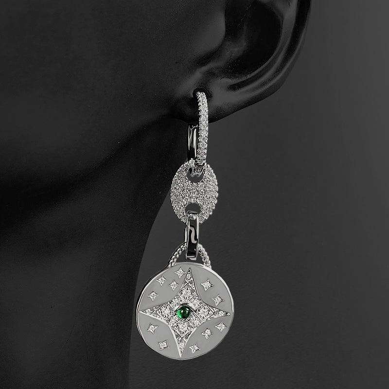 Women's Pig Nose Asymmetric Hoop Earrings