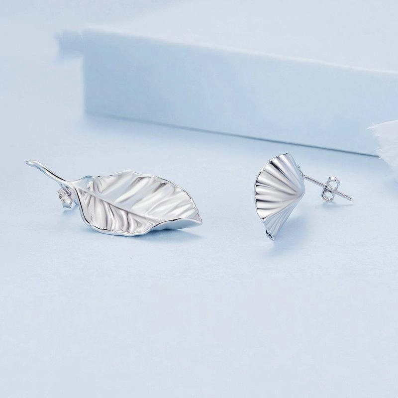 Women's S925 Silver Leaf Earrings