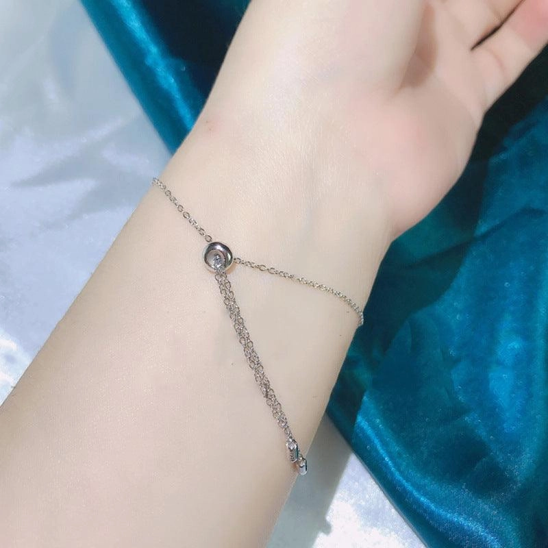 Women's S925 Silver Mosonite Bracelet