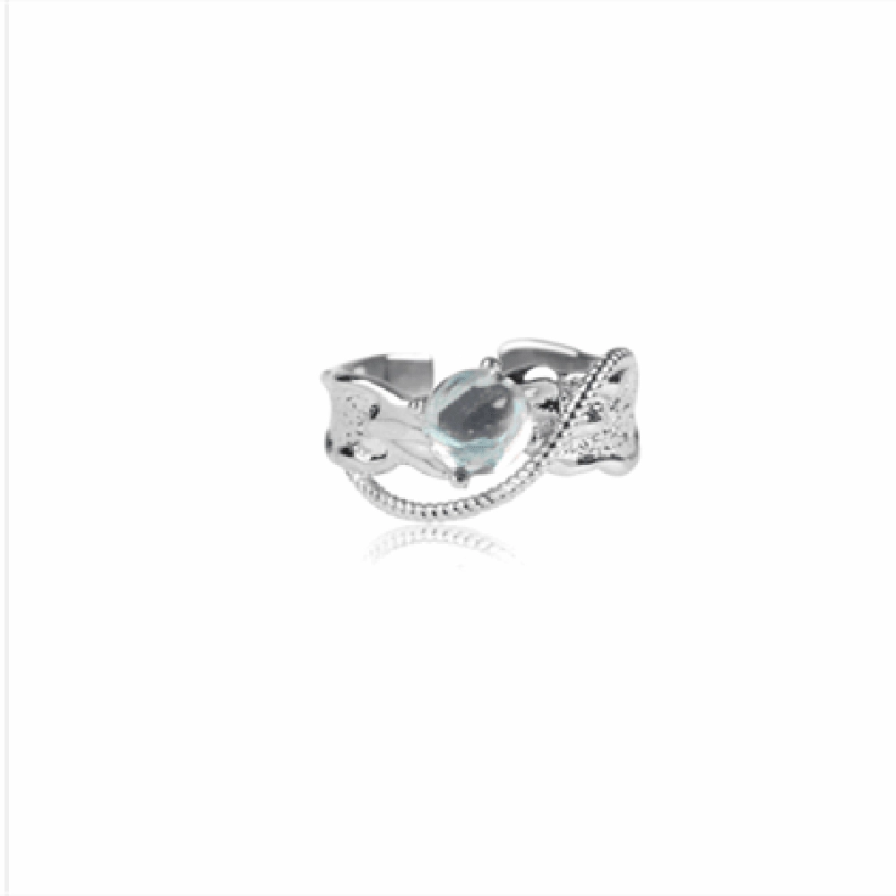 Women's Sterling Silver Moonstone Ring