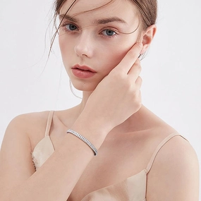 Women's Temperament Fashion Sterling Silver Bracelet 