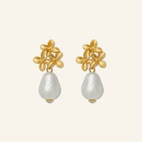 Women's Three Small Flower Earrings 