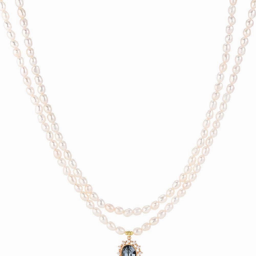 Women's Vintage Gem Pendant Necklace