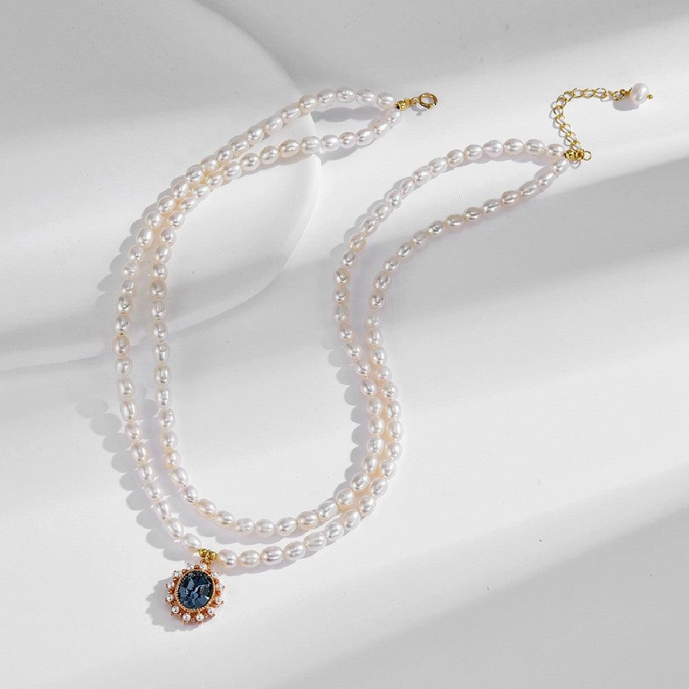 Women's Vintage Gem Pendant Necklace
