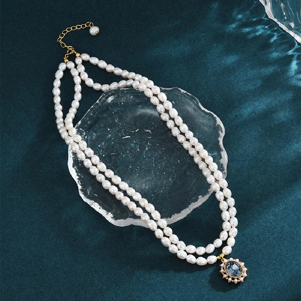 Women's Vintage Gem Pendant Necklace