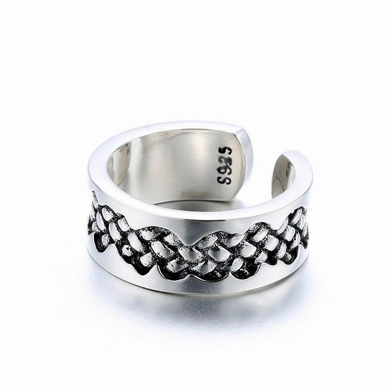 Women's Vintage Sterling Silver Chain Ring