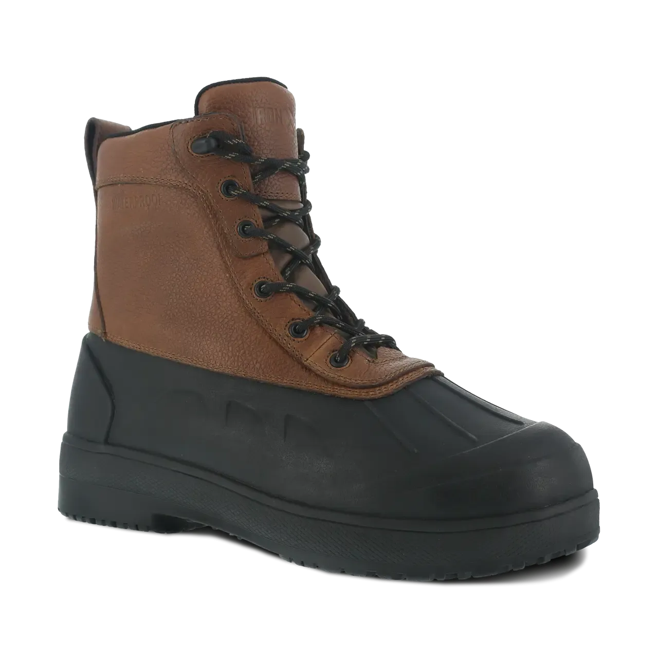 Damen Composite-Zehe Gummistiefel Arbeitsschuhe Schwarz Braun
