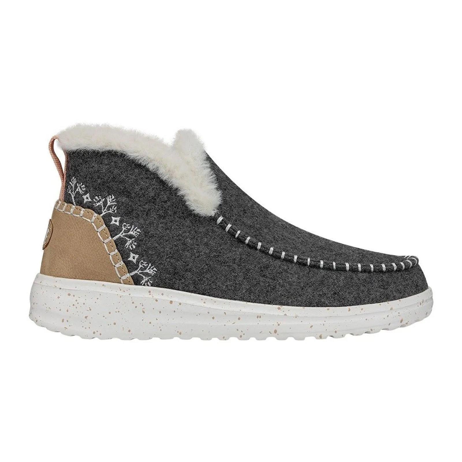 Heydude Damen 40208 Denny Wolle Kunst-Shearling Knöchelstiefel