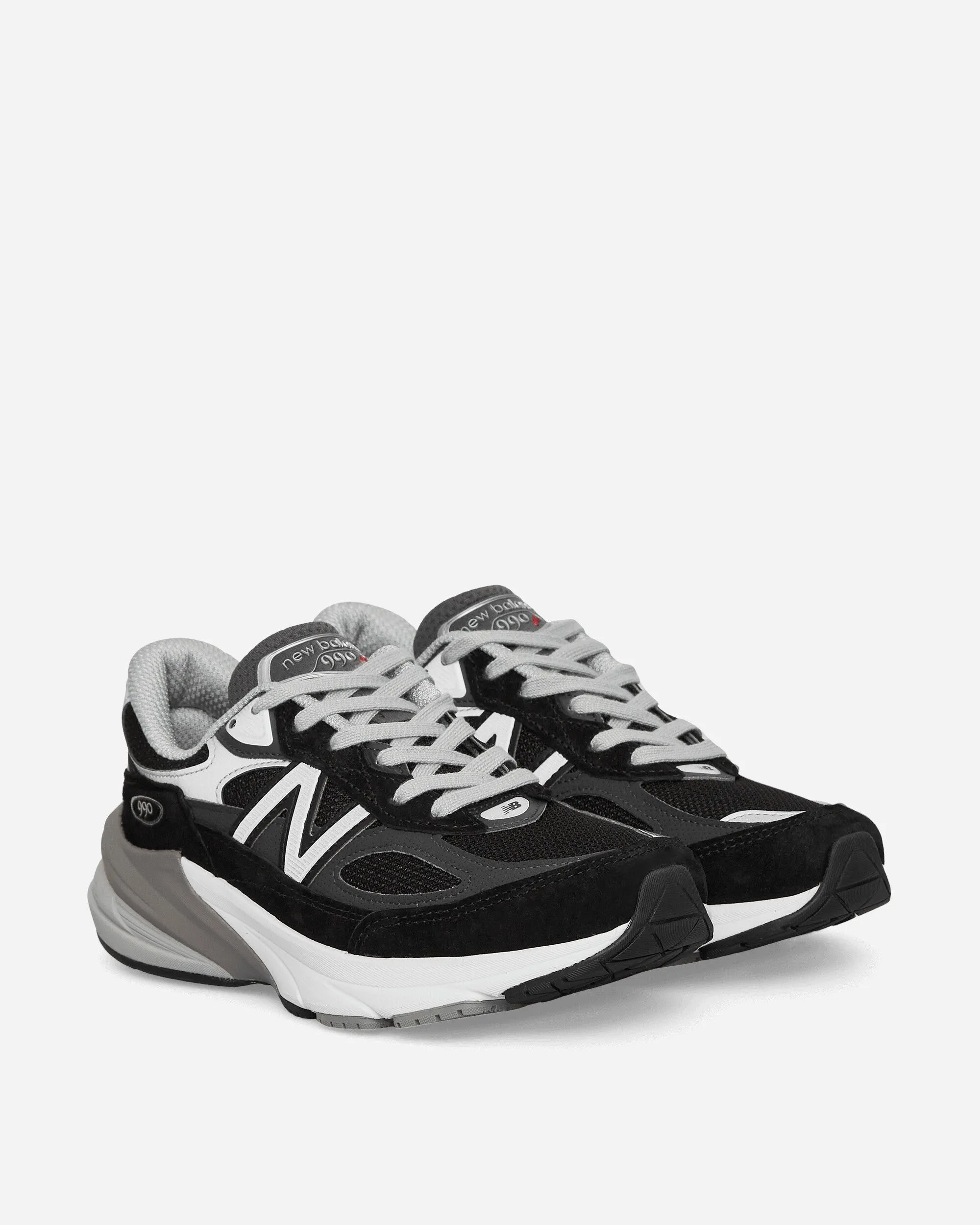 Damen 990v6 Sneakers Schwarz / Weiß, hergestellt in den USA