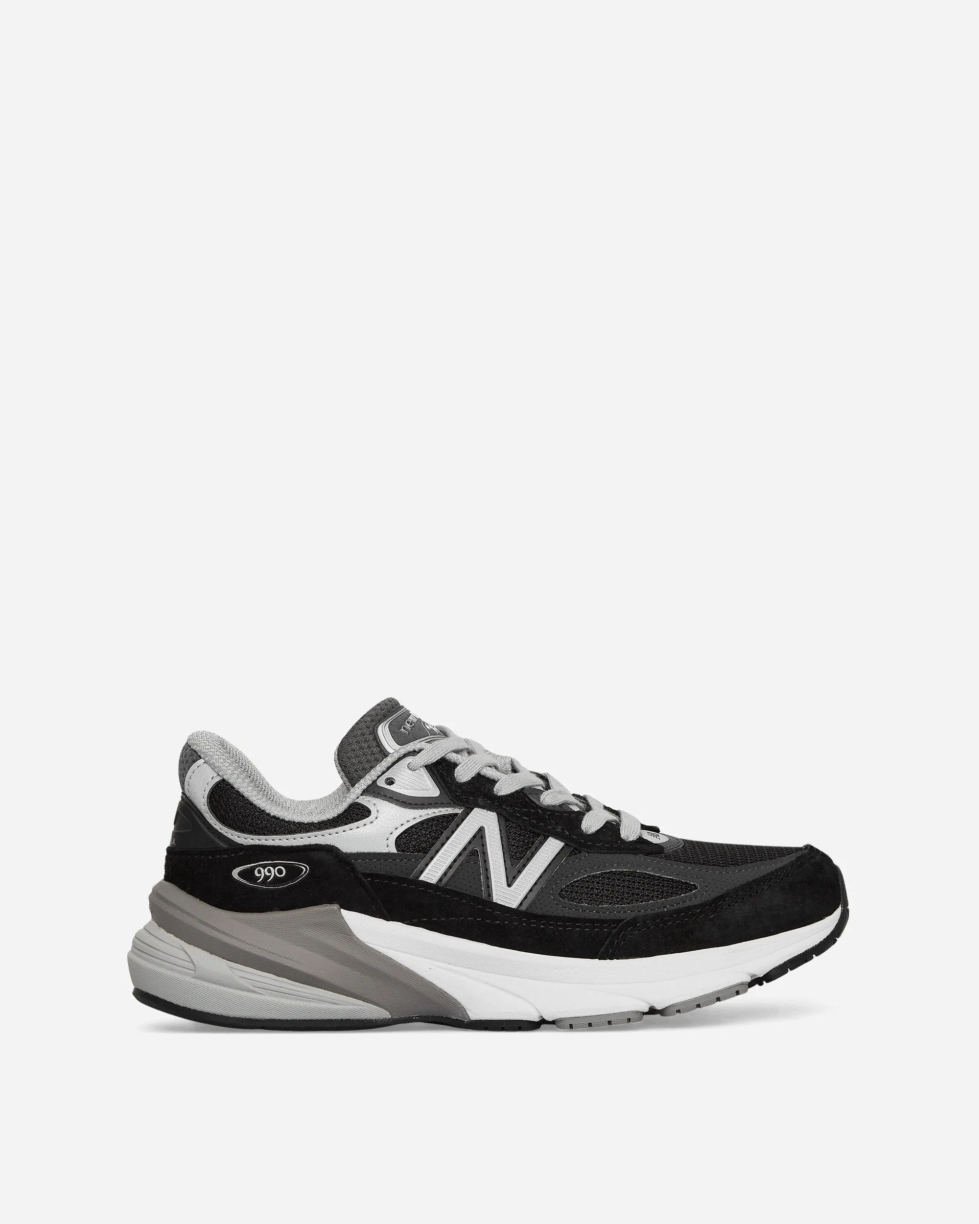 Damen 990v6 Sneakers Schwarz / Weiß, hergestellt in den USA