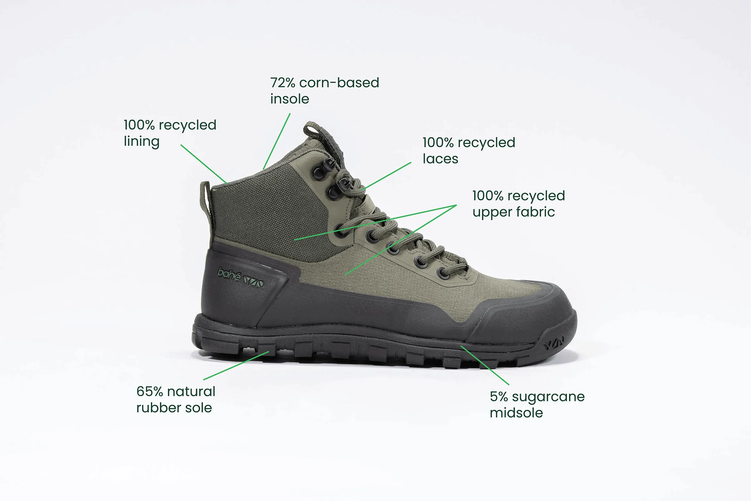 Frauen's Wiederentdeckung Erdender Barfuß-Wanderstiefel | Wald