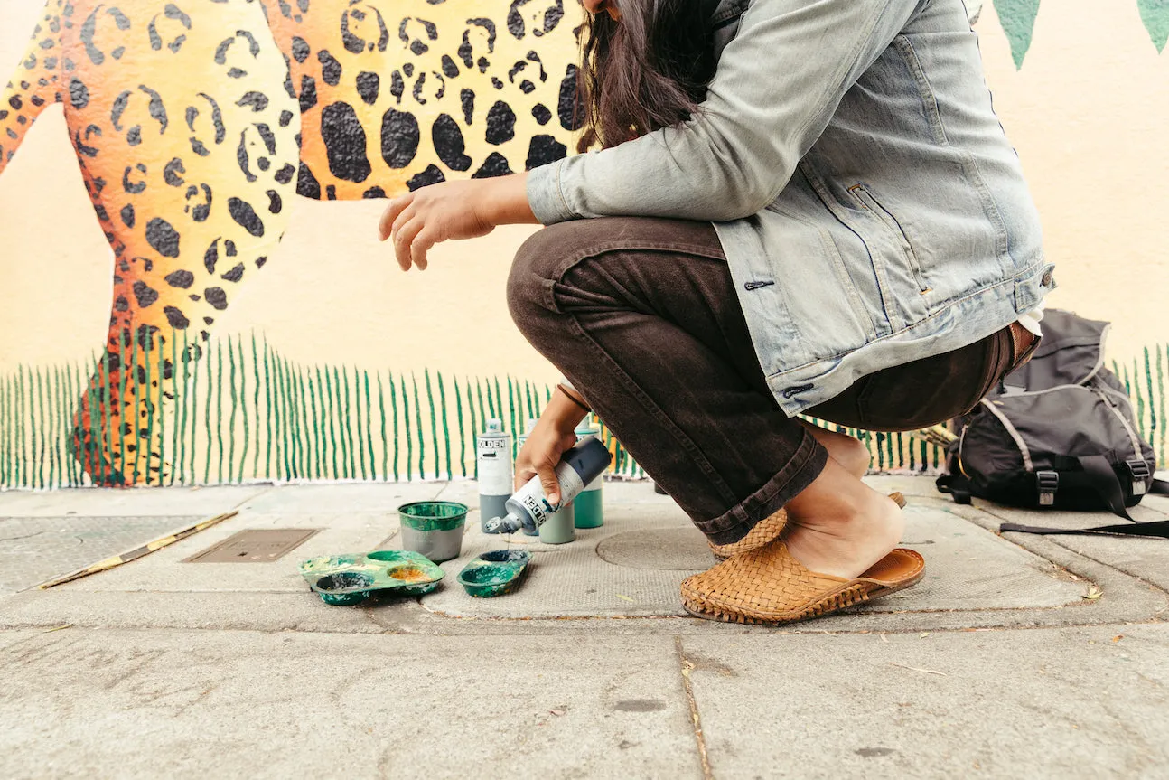 Woven City Pantoffel in Honig   Ohne Streifen