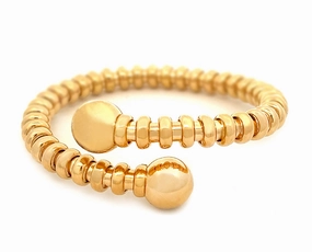 Yellow gold bracelet hand-chain-bracelet  